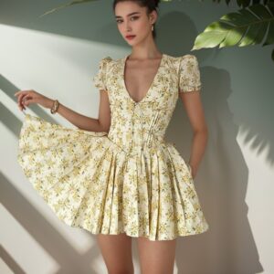 Yellow - Flower Dress