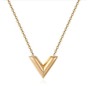 Gold- V•Necklace