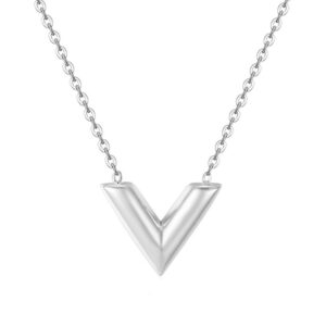 Silver- V•Necklace