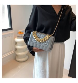 Silver-Small Chain Bag