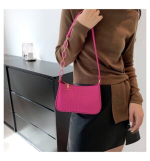 Pink-Soft Croc Bag