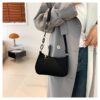 Black-Soft Croc Bag